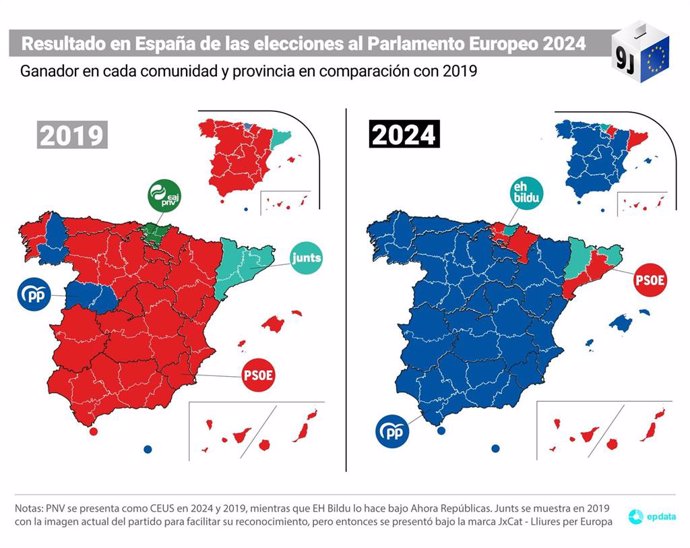 La derrota del sanchismo es más que evidente sobre el mapa de España