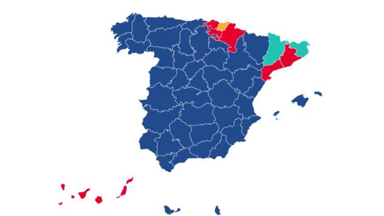 Mira el mapa con los resultados de las elecciones en España y dime como es posible que Sánchez haya sacado 20 diputados ¿De dónde salen?