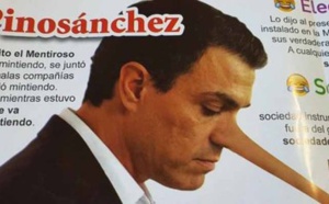 La hemeroteca revela que Pedro Sánchez ha dicho más de 600 mentiras y engaños en los últimos cinco años. Es campeón mundial de la mentira.