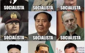 Sancrez aparece ya entre los peores dictadores del planeta: Lenin, Stalin, Hitler, Mao, Castro, Chavez y otros, todos ellos de orígenes socialistas