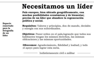 Muchos españoles dispuestos a aceptar un dictador, si es decente y capitanea la regeneración