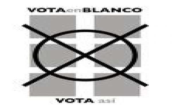 EL VOTO EN BLANCO, ÚNICA OPCIÓN POSIBLE