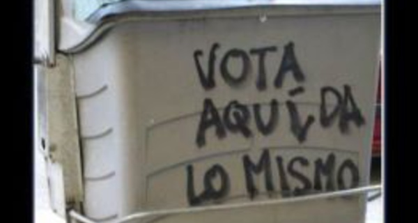 Nunca más votar en España